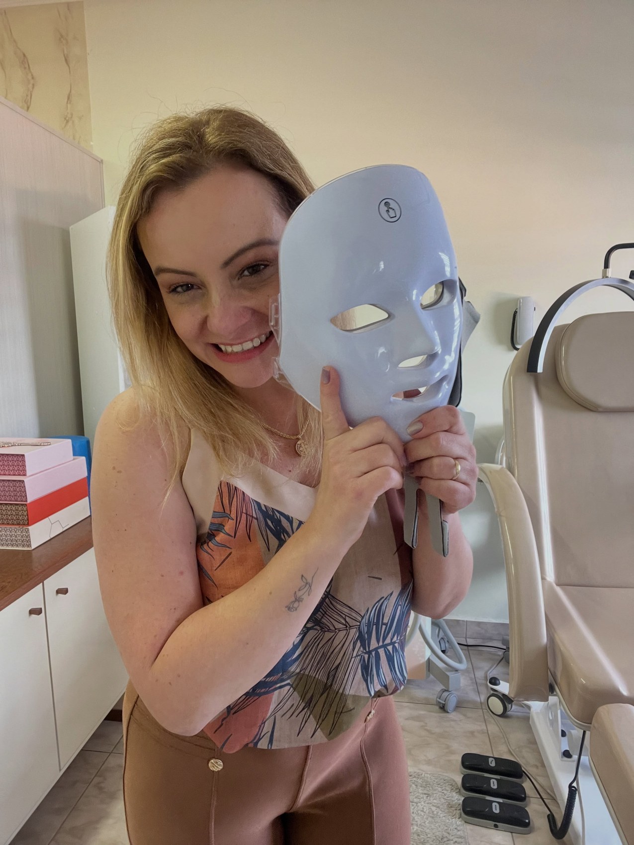 Amanda Colanica na clínica