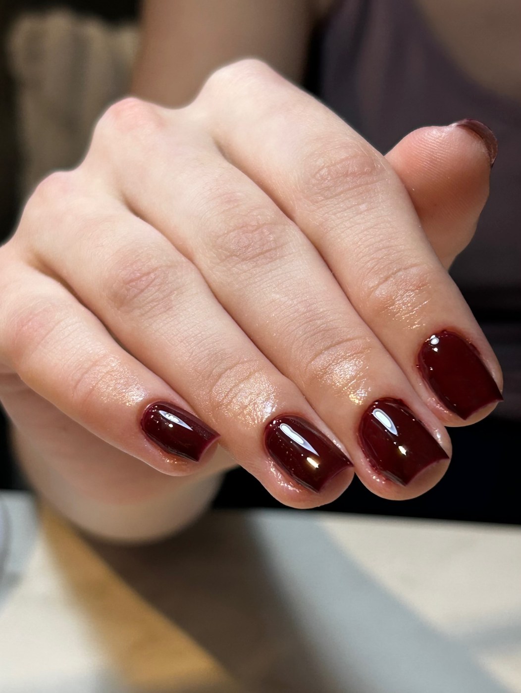 Unhas com banho de gel